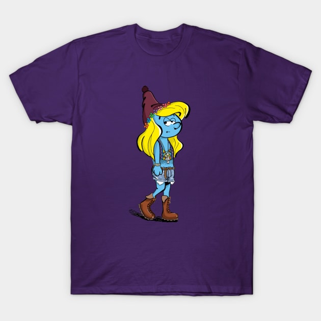 Hipster Smurfette T-Shirt by mattlassen